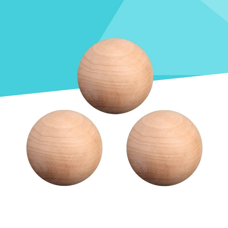 Cousin DIY 21 PC Split Natural Wood Balls 19.05mm/0.75, Size: 19.05MM/0.75” Diameter