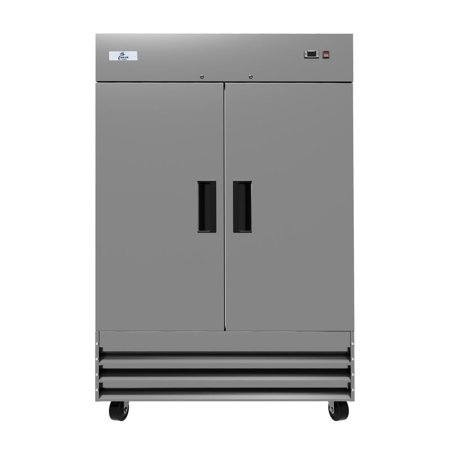 NEW Cooler Depot Commercial 54" Solid Stainless-Steel Two Swing Door Reach-in Freezer WM54XBF