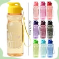 thumbnail image 7 of Sports Water Bottle with Leak Proof Flip Top Lid, BPA Free Reusable Plastic Water Bottle for Daily Gym and Outdoor Travel, Portable Handheld Water Bottle with Hand Wrist Strap, 1Pc(Blue1,8.6x2.5"), 7 of 7