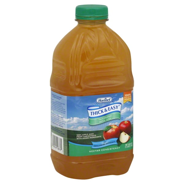 Thickened Beverage Thick & Easy 48 oz. Bottle Apple Ready to Use Nectar