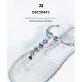 thumbnail image 6 of ZHELIYO Women's sandals Super Beautiful Glitter Diamond Beaded Transparent PVC Sandals For Women Summer Beach Flat Flip Flop Sandals Clear 8.50, 6 of 9