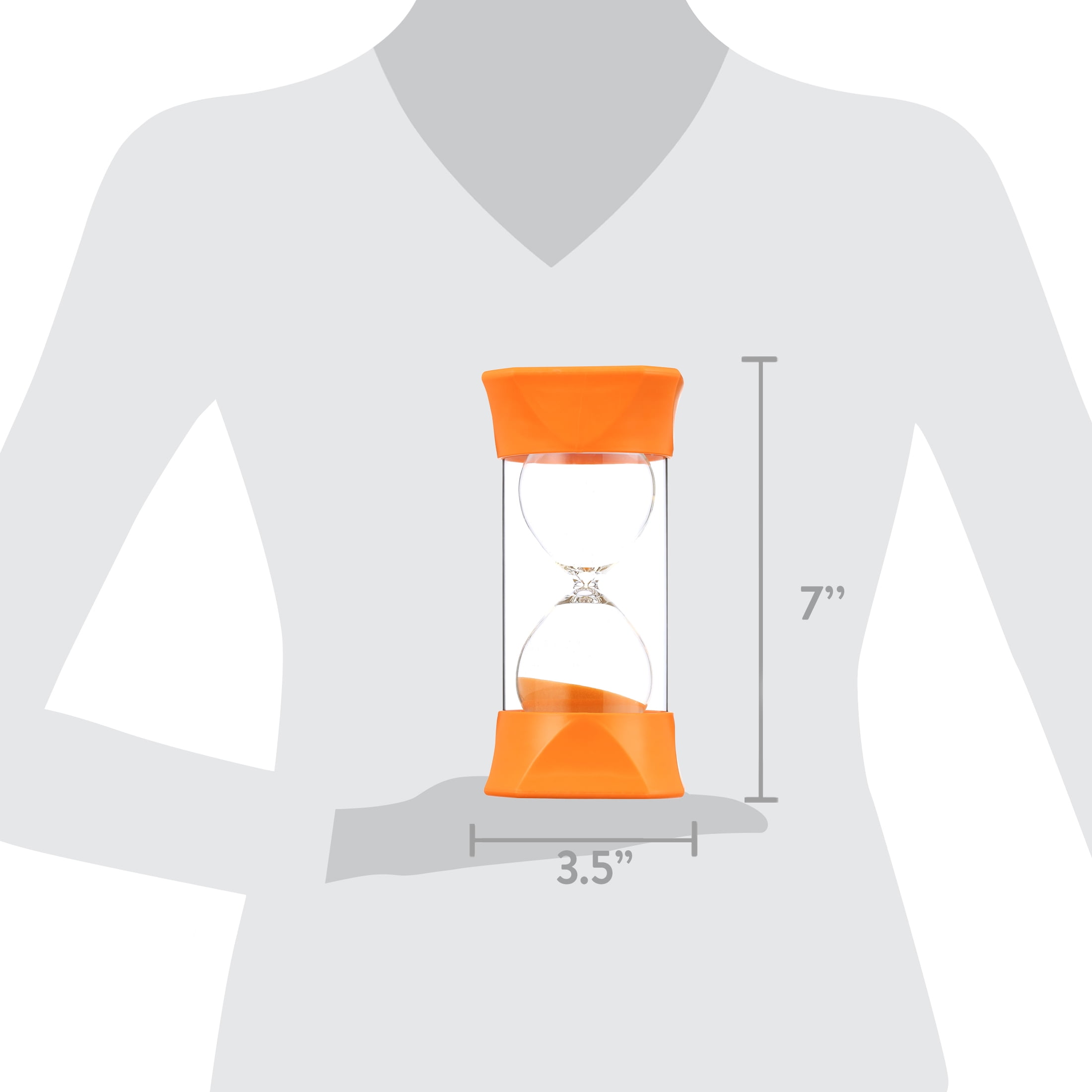 hand2mind Orange Jumbo 5 Minute Sand Timer for Kids