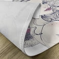 thumbnail image 5 of Ambesonne Floral Place Mats Set of 4, Butterfly Woman Portrait, Standard Size, Pearl and White, 5 of 6