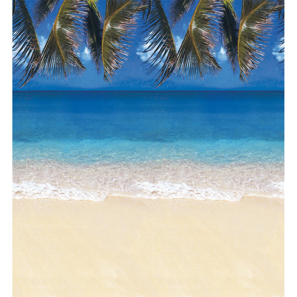 Fadeless Bulletin Board Art Paper, Tropical Beach Design, 48in x 50ft