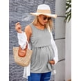 thumbnail image 2 of EKOUAER Nursing Tank Tops for Breastfeeding Maternity Tops Double Layer Sleeveless Pregnancy Shirt, 2 of 5