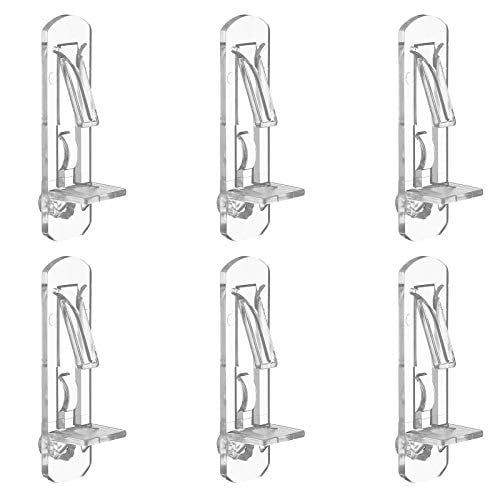 Lanzeuta 30pcs Shelf Support Pegs Locking Cabinet Clips Clear Holder Plastic For Kitchen Cabinets Furniture Bookcase Fits 6 8mm Diameter Hole 5 8 Inch Thick Com Kitchen Cabinets Furniture Bookcase, Kitchen Cabinet Shelf Fasteners