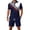 Blue&1080, variant on CONFREE Mens 2 Peice Shorts Sets Casual Men's Summer Outfits Set Graphic Polo Shirts Shorts Athletic Sweat Suit for Men