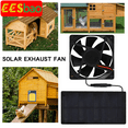 thumbnail image 3 of Mini Solar Exhaust Fan Chicken / Kennel and Utility Room Automatic Temperature Control Low Noise Green Energy Saving ,High Performance, 3 of 7