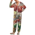 thumbnail image 2 of Plants Vs Zombies Womens Mens Hooded Jumpsuit - Zip Up One Piece Pajamas Soft Cozy Winter Warm Plush Loungewear, 2 of 8