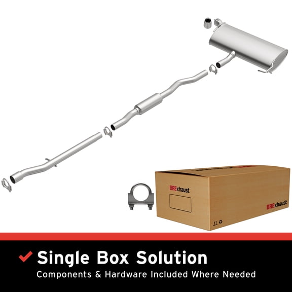 BRExhaust OE Replacement Exhaust System Kit 106-0463: Compatible with 2007-2011 Jeep Compass 2.4L, 2007-2011 Jeep Patriot 2.4L