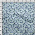thumbnail image 4 of oneOone Polyester Lycra Medium Blue Fabric Leaves Fabric For Sewing Printed Craft Fabric By The Yard 56 Inch Wide, 4 of 6