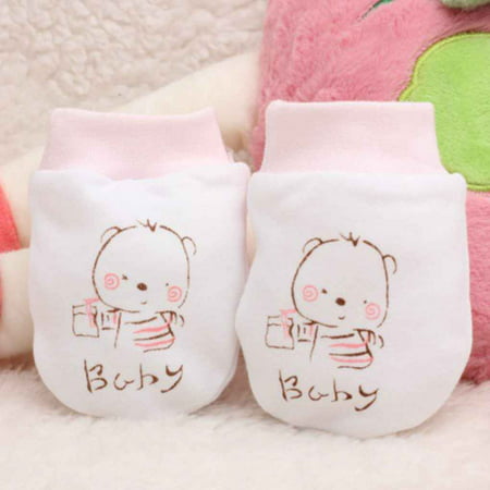 2019 Hot Sale Baby Newborn Anti Scratch Mittens Breathable Gloves Unisex Warm Cotton