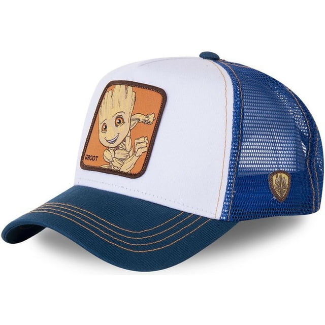 Gorra de malla de superhéroe de Disney para hombre y mujer, gorra de béisbol con bordado de dibujos animados, Hip-Hop Fivean unisex