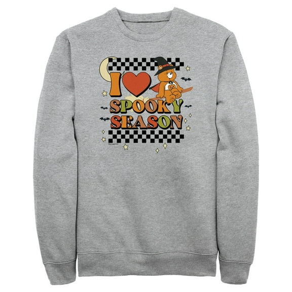 Men's Care Bears Halloween Trick-Or-Sweet Bear I Heart Spooky Season Sweatshirt