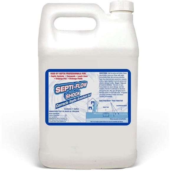 Solución de reparación de campos de drenaje séptico Septi-Flow Shock 4L