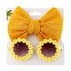 thumbnail image 1 of 2 unids/set Margarita flor gafas de sol con nailon elástico diadema para bebé Bohemia playa gafas de sol de playa niños Puff sombreros con lazo brillar Electrónica, 1 of 5