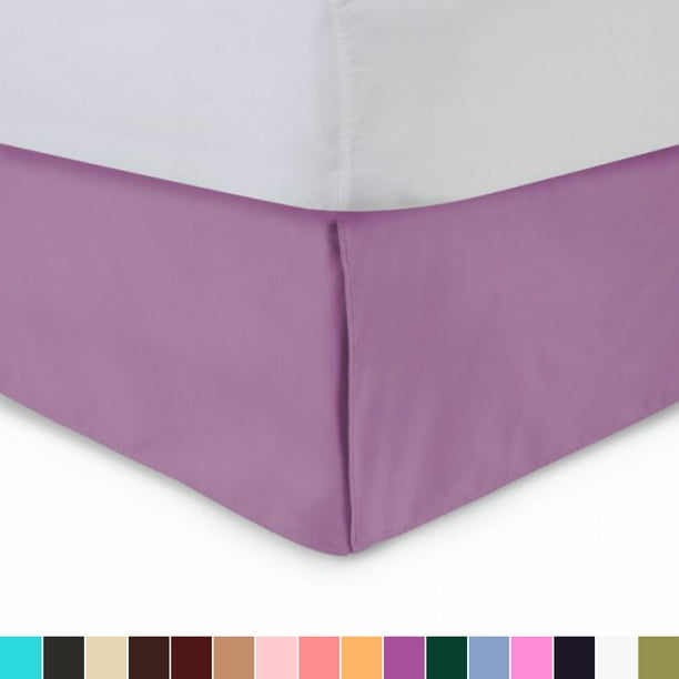 Harmony Lane Tailored Bed Skirt Lavender Cal King 14 Inch ...
