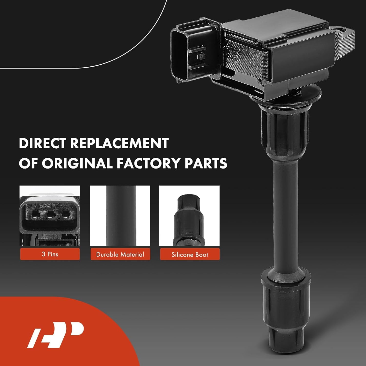 A-Premium Set of 6 Ignition Coil Pack and Iridium Spark Plugs Compatible with Nissan Maxima 2000-2001 & Infiniti I30 2000-2001, 3.0L, Replace# 22448-2Y006, NGK6953