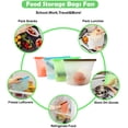 thumbnail image 4 of Ensemble de 4 Sacs de Rangement Alimentaires Réutilisables en Silicone, Hermétiques et Étanches, 4 of 5