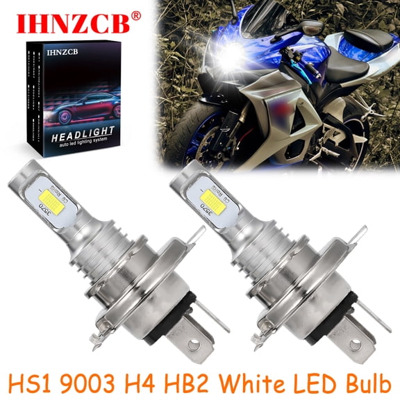 IHNZCB for Suzuki GSXR600 GSXR750 GSXS750 - 2X HS1 9003 H4 HB2 LED Headlights Bulb 50W White YTB,Motorcycle Light,Y92