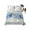 Blue,Gray, variant on King Size Flat Sheet Only, Hotel Luxury Microfiber Bed Top Sheets, Soft Breathable Bedding Sheet for Bedroom, Easy Care - 105" x 98"