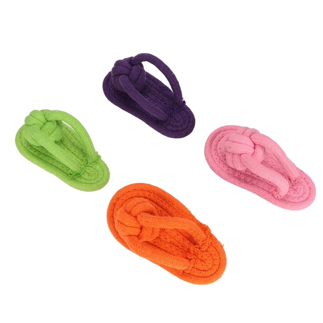 Zapatillas de cuerda de algodón Juguete para perros,Zapatillas de algodón para masticar perros Juguete para masticar para perros Zapatillas de cuerda de algodón Juguete molar Diseño exquisito