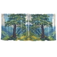 thumbnail image 7 of Yayeee Kitchen Curtains Tier Set of 2 Light Filtering 57"x36" Over Sink Window Panels, Blue Mountain, 7 of 7