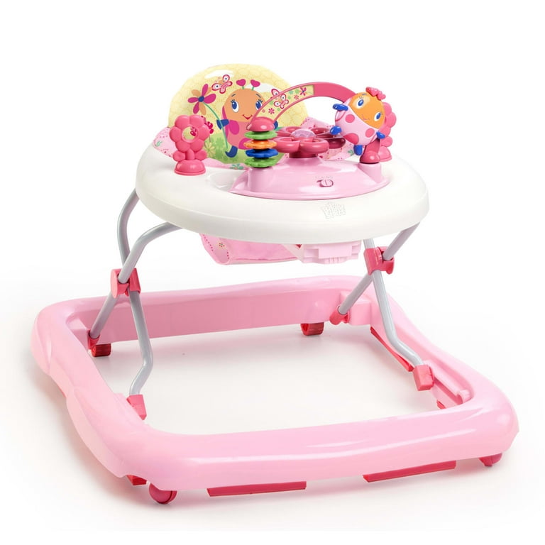Bright Starts Adjustable Baby Walker with Activity Station, JuneBerry