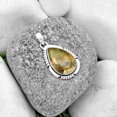 thumbnail image 3 of Natural Australian Prehnite 925 Sterling Silver Pendant Jewelry P-1179 SDP134309, 3 of 5