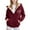 Wine, variant on SonxaHe Big Girl Winter Jacket Fleece Zip Up Hooded Jacket Cute Casual Thickened Warm Coat with Pockets Red,Sized 8-9