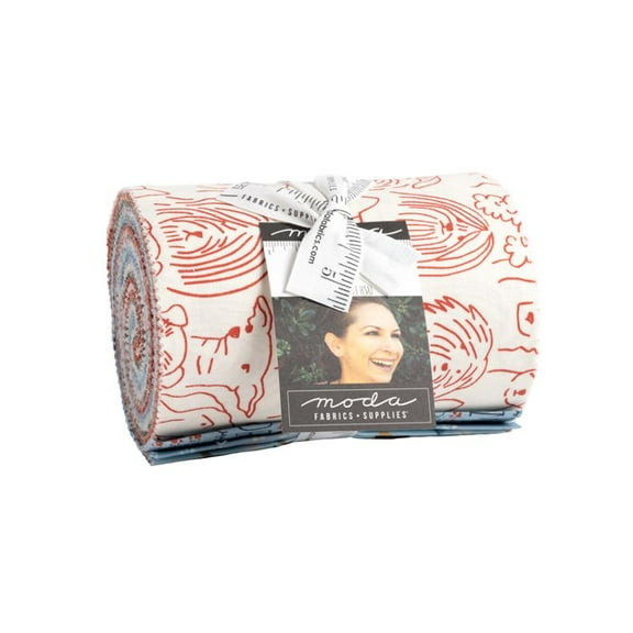 Moda - Dog Daze Dessert Roll by Stacy Iest Hsu 20 pcs