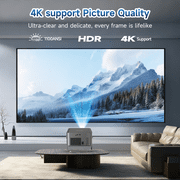 [1100 ANSI & Built-in TV] Magcubic Portable Projector 1080P Native with Auto Focus, Auto Keystone Correction, WiFi & Bluetooth, Built-in Streaming TV Stick, Supports 4K HDR10, Ideal for Home Theater