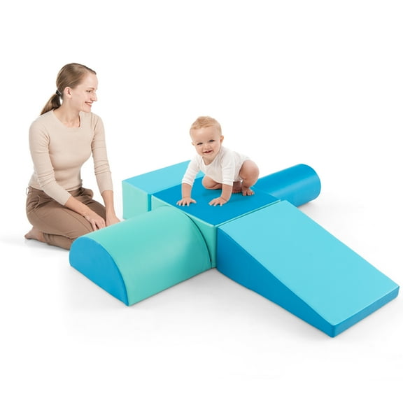 Infans 5 PCS Kids Climb & Crawl Activity Playset Soft Foam Block Toddler Play Structure