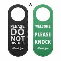 Yannee Do Not Disturb Please Knock Signs Door Knobs Meeting Room Door Hanger Tags Label Black Green
