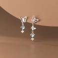 thumbnail image 3 of EOEMY 925 Sterling Silver Butterfly Stud Earrings / Butterflies / Studs / Earrings, 3 of 6