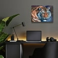 thumbnail image 6 of Epic Art 'Tiger Tales' by Robert Campbell, Acrylic Glass Wall Art, 16"x12", 6 of 8