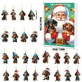 thumbnail image 3 of 2025 Dachshund Advent Calendar - 24 Days Christmas Countdown with 2D Acrylic Pendants, Funny Dog Ornaments for Tree Decor, Holiday Home Decoration, Xmas Gifts, 3 of 8