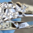 thumbnail image 2 of Mens and Womens Solid Real 925 Sterling Silver Claw Mark Nugget Ring Anillo De Plata Size 8, 2 of 9