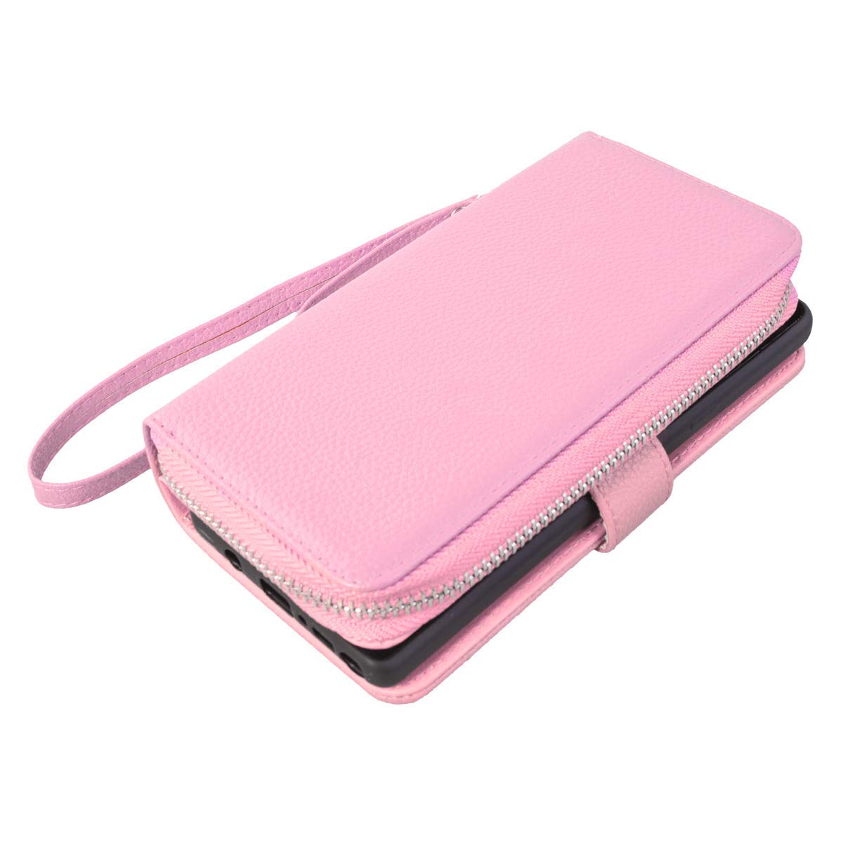 Galaxy Note 9 Case 2018, Mignova 2-in-1 Zipper Wallet Case for Samsung Galaxy note 9 PU Case Removable - Leather Flap Wallet Case Cover for Samsung Galaxy note 9(Light Pink) - image 3 of 8