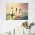 thumbnail image 4 of Christian Anchor Wall Art Nautical Anchor Pictures Wall Decor Scripture Bible Verses Canvas Artwork Painting Beach Theme Ocean Framed Poster Print for Home Living room Bedroom Bathroom Office 12"X16", 4 of 6