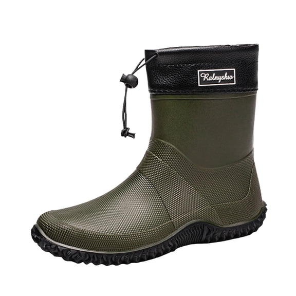 YLYL Mens Womens Rain Boots PVC Rubber Waterproof Lightweight Outdoor Gardening Fishing Work Mud Boots