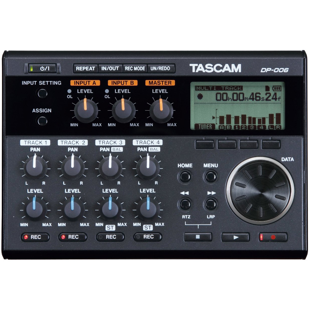 Tascam DP-006 6-Track Digital Pocketstudio Multi-Track Audio Recorder - image 4 of 5