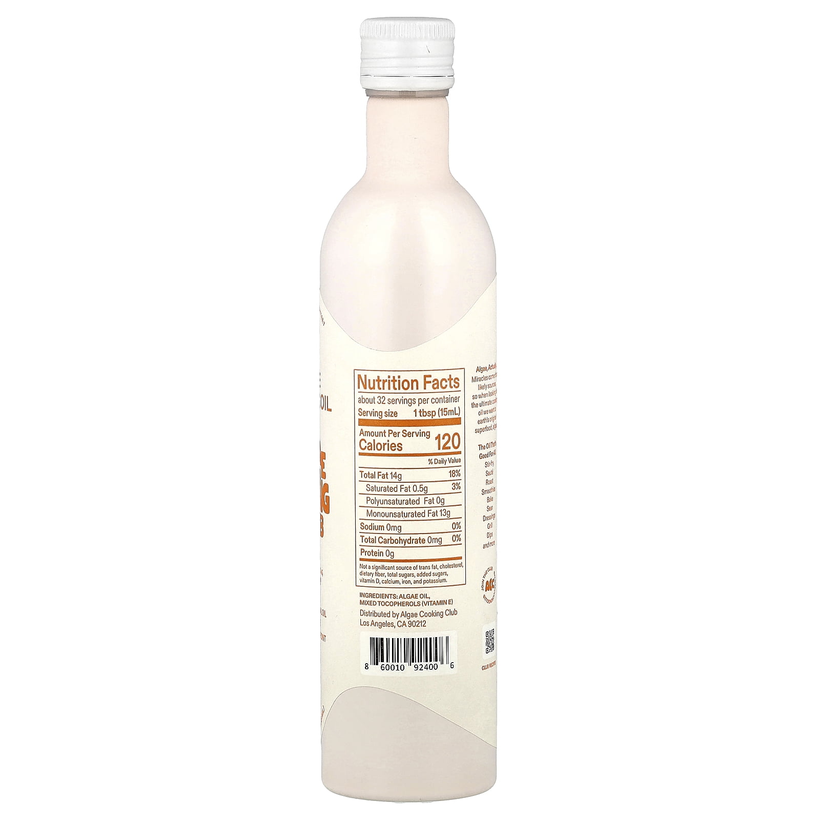 Algae Cooking Club Algae Cooking Oil, 16 fl oz (473 ml)