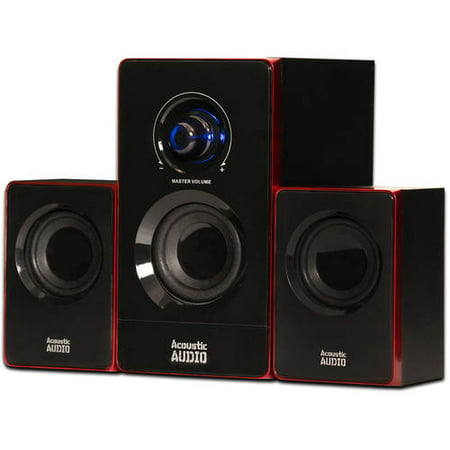 Acoustic Audio AA2103 Bluetooth Multimedia 2.1 Home Theater Computer Speaker
