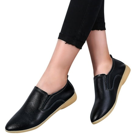 

Women Shoes Fashion Womens Breathable Lace Up Shoes Flats Casual Shoes Black 7.5