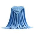 thumbnail image 3 of kedshhgu Fleece Blanket Queen Blanket, Bed Blanket Blue Ultra Soft Lightweight Plush Fuzzy Cozy Microfiber, 40x55 inches, 3 of 3