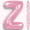 Pink, variant on Gold Letter A Mylar Foil Balloon 16" - Air Inflatable Only Metallic Alphabet Balloons for Birthday, Wedding Anniversary, Graduation, Corporate Party