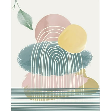 FlexiPrints - 8x10 Inches Mid-Century Modern Wall Art - Minimalist Typography Print - Modern Home & Office Decor - Unframed Poster