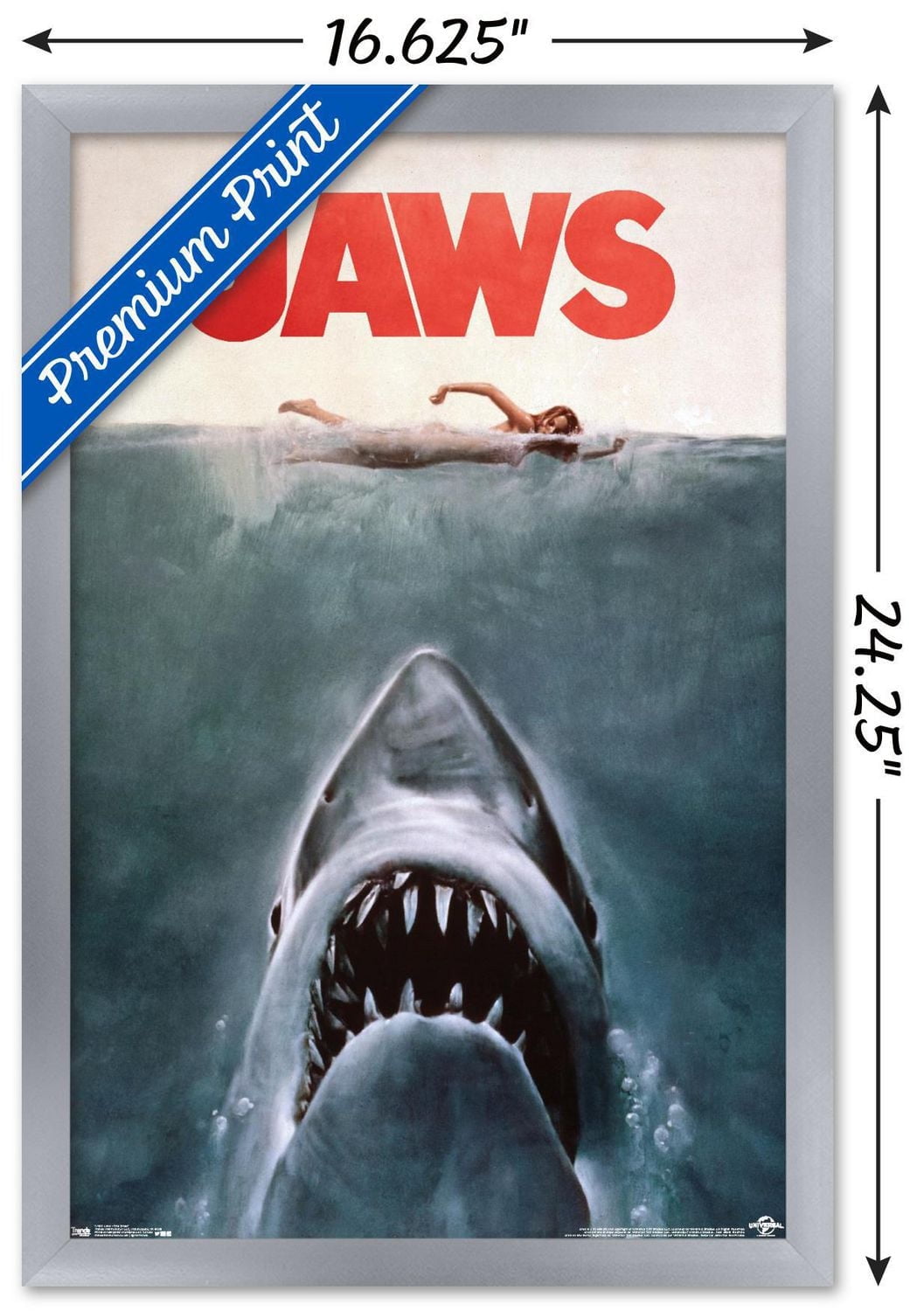 Jaws - One Sheet Wall Poster, 22.375" x 34"