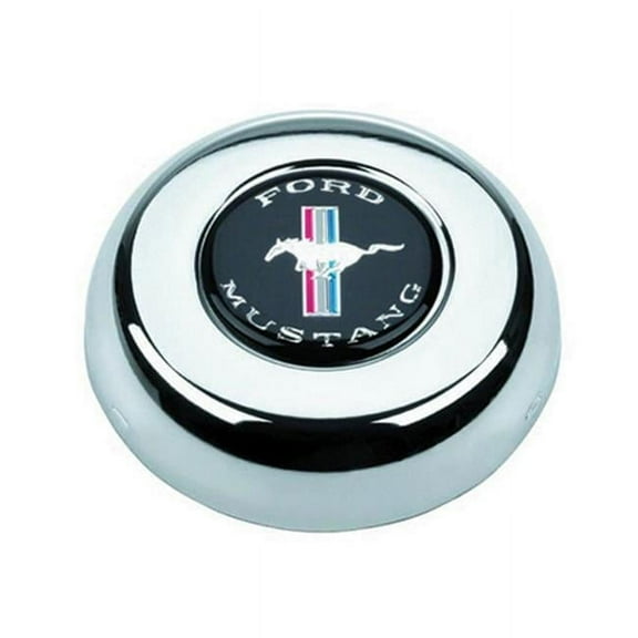 Mustang Pony Logo Horn Button for  Classic & Challenger Series Wheels - Chrome